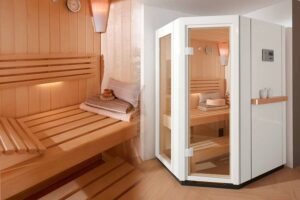 Baños de vapor Acabados premium y wellness integrado