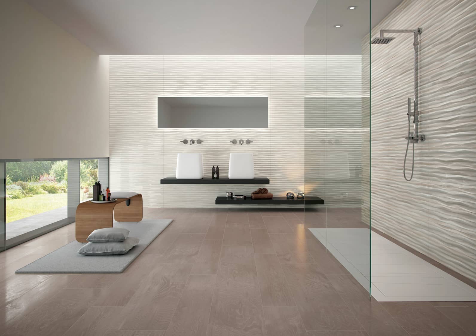 Diseño monolítico en proyectos de lujo con pisos cerámicos